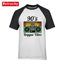 Camisetas de música con grabador de DJ encantador ropa de buena Vibes 90's para hombre con estilo Rasta Reggae Vibes camiseta divertida PS juego Hip hop camiseta