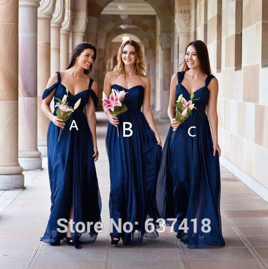 Vestidos De Dama De Honor Azul 2022, Vestido Largo Tirantes Finos De Satén, Vestido De Fiesta De Para Dama De Honor, Vestido De Grupo | islamiyyat.com