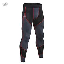 Новинка мужские эластичные талии Фитнес Спортивная одежда утягивающие треники Лоскутные Утягивающие колготки для спортзала быстросохнущие леггинсы брюки