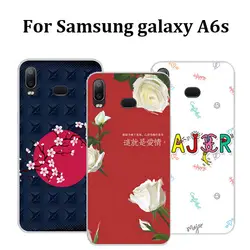 6,0 ''для Samsuny galaxy A6s чехол мягкий силиконовый цветок небо печати coque для Samsuny galaxy A6S основа A6 S SM-G620 случаях coque