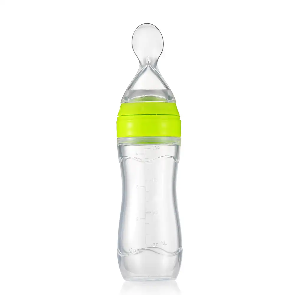 how to use feeding bottle with spoon