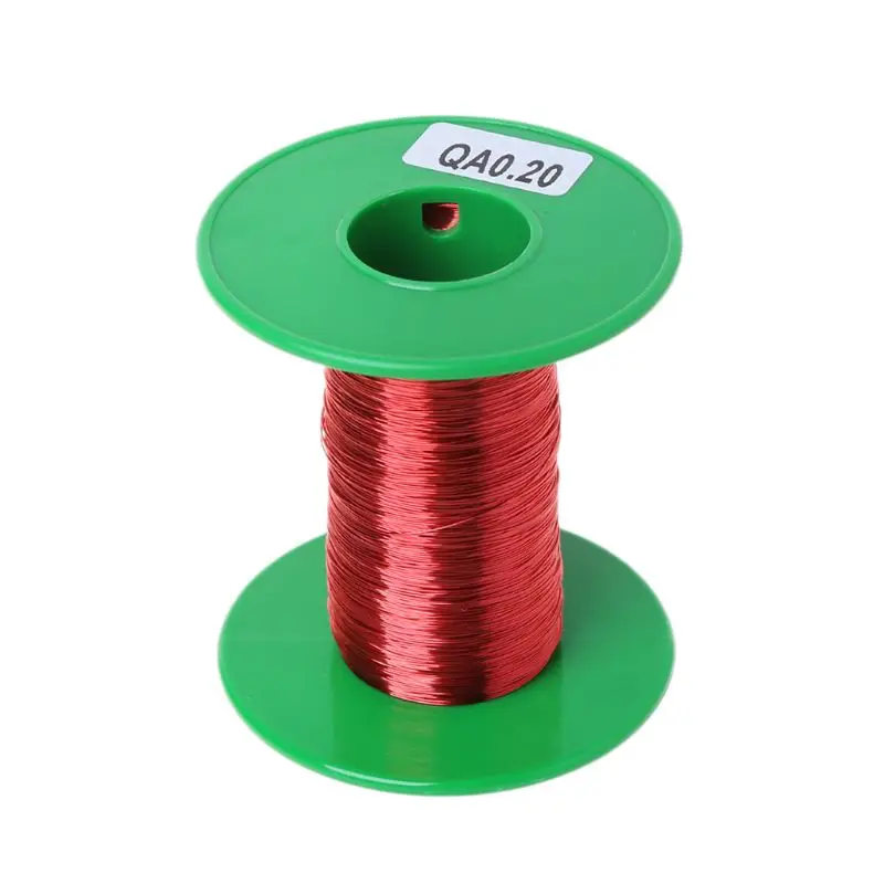 

Welding Wires QA Enameled Copper Wire 100m*0.2mm Red Magnetic Wire For Inductance Coil Relay Electric Meter Coil Winding