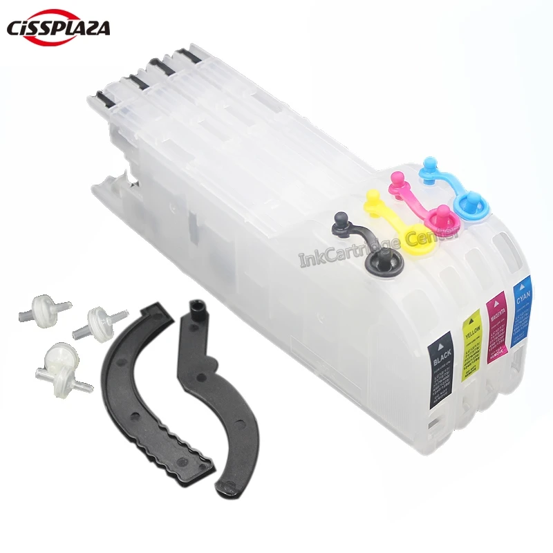 CISSPLAZA Refillable Ink Cartridges compatible for Brother LC73 lc75 LC400 LC17 DCP-J525W J725 MFC-J430W J425W J825DW | Компьютеры и