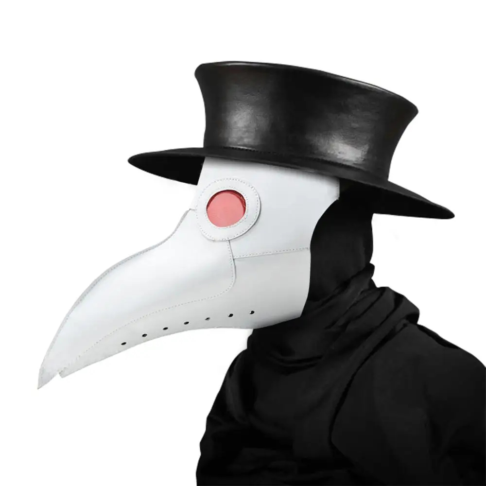 New plague doctor mask Beak Doctor Mask Long Nose Cosplay Fancy Mask Gothic Retro Rock Leather Halloween beak Mask