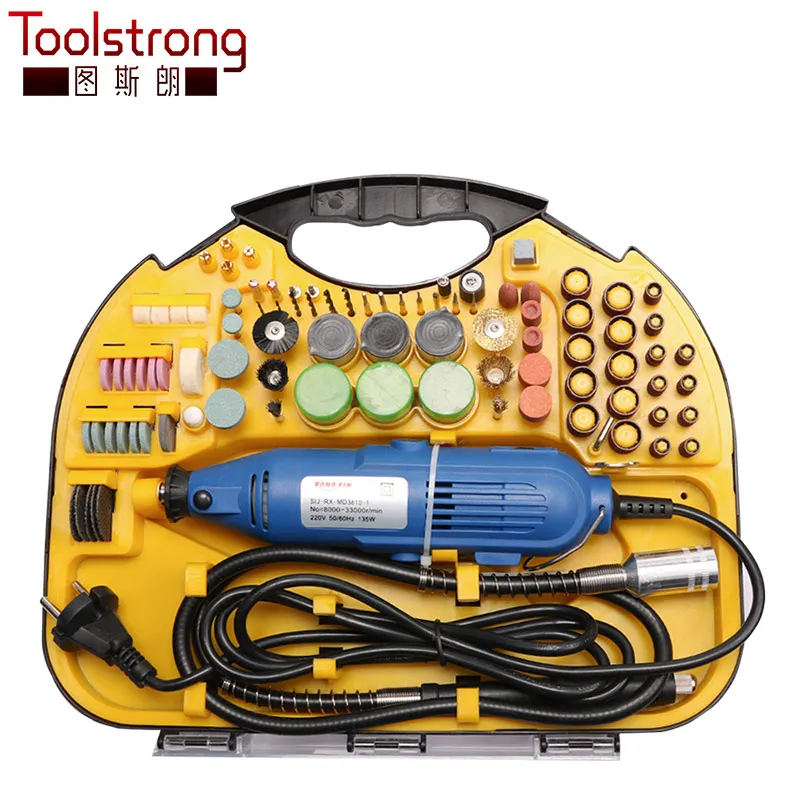Toolstrong мини дрель в стиле Dremel Электрический вращающийся инструмент