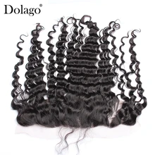 13x4 Lace Frontal Closure With Baby Hair Deep Wave Closure Brazilian Hair Pre Plucked 100 Human