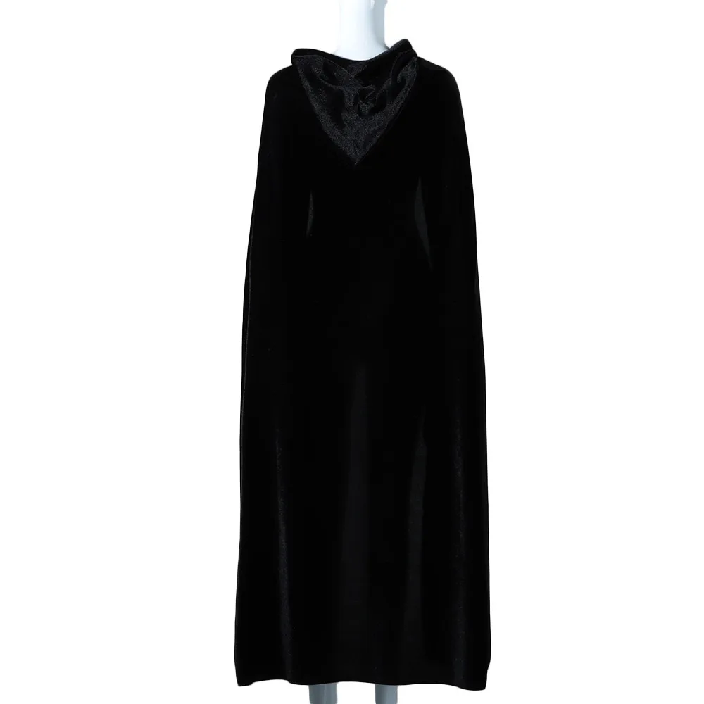 

Adult Witch Long Halloween Cloaks Hood black O.11