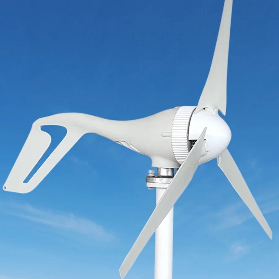 

HAWT Wind Generator 12V/24V Plus 300W/600W Wind Charge Controller 1.5M Wind Speed Start Up Low Wind Condition