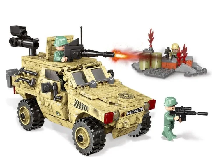 

XINGBAO 06024 The Wheeled Armored Vehicle Set Military Series Building Blocks Educational Bricks Toys Birthday Gift for children
