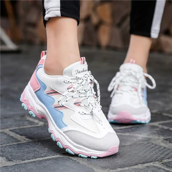 

QWEDF Woman walking jogging shoes four seasons breathable training lightweight comfortable belt high quality outdoor shoes N2-96