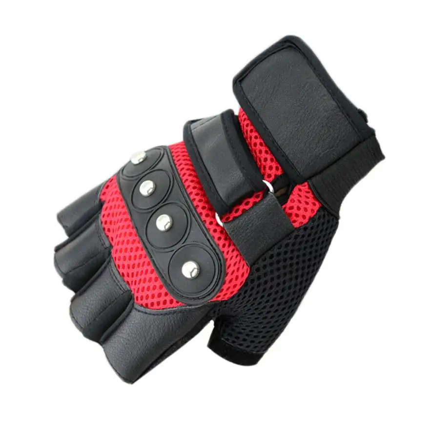 red cycling gloves