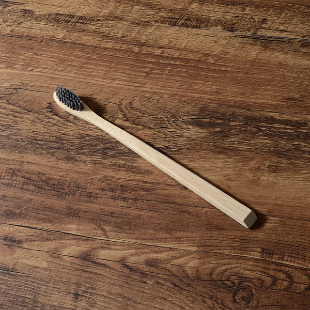 Adults Eco Friendly Toothbrushes 10PC Vegan Bamboo Toothbrush Bamboo Fibre Soft Bristles Bamboo Handle Biodegradable Toothbrush 3