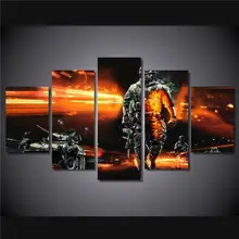 Hd Gedruckt Battlefield Soldaten Tanks Malerei Leinwanddruck Raumdekor Poster Drucken Bild Leinwand Freies Verschiffen/Ny-4585 größe 1