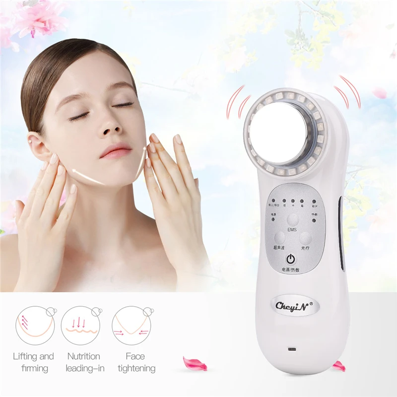 Facial Neck Massager Anti-Wrinkle 45 /°C /± 5 /°C Magnetic Heat high Frequency Vibration Facial Machine Anti-Aging Skin Care Beauty Instrument Firming USB Charging Skin Care Tools