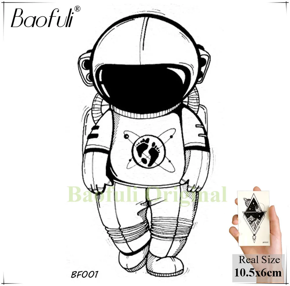 BAOFULI الرجال الأسود للماء المؤقتة الوشم رائد الفضاء الأطفال الكون سلسلة وهمية الذراع الوشم الجسم الفن الكرتون الوشم ملصق BAOFULI الرجال الأسود للماء المؤقتة الوشم رائد الفضاء الأطفال الكون سلسلة وهمية الذراع الوشم الجسم الفن الكرتون الوشم ملصق