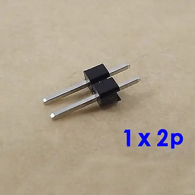 500Pcs Single Row 2 Positions Straight Pin Header Connectors W 2.54 mm Spacing | Обустройство дома