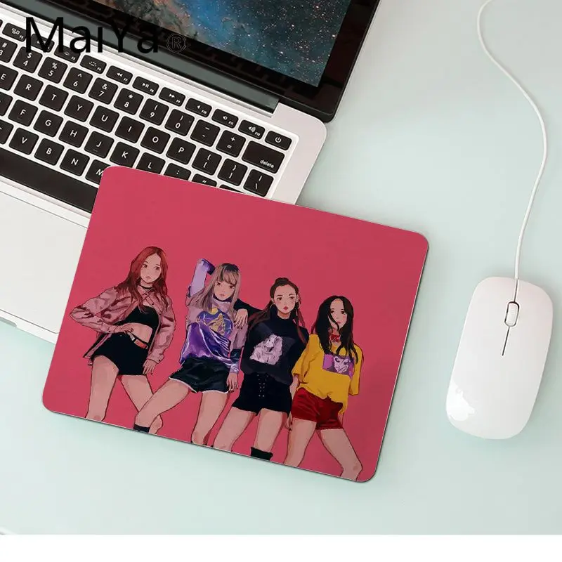 No Lock Edge25x29cm Maiya, дизайн, черный розовый геймер, игровые коврики, коврик для мыши,,, игровой коврик для мыши - Цвет: No Lock Edge25x29cm