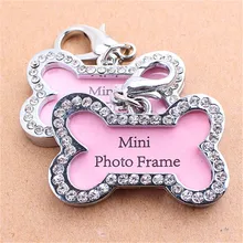 Lovely Personalized Stainless Steel Pet Dog Tag Diamond Bones Shaped Pet Small Ornaments (color:pink) Lovely Personalized Stainless Steel Pet Dog Tag Diamond Bones Shaped Pet Small Ornaments (color:pink)