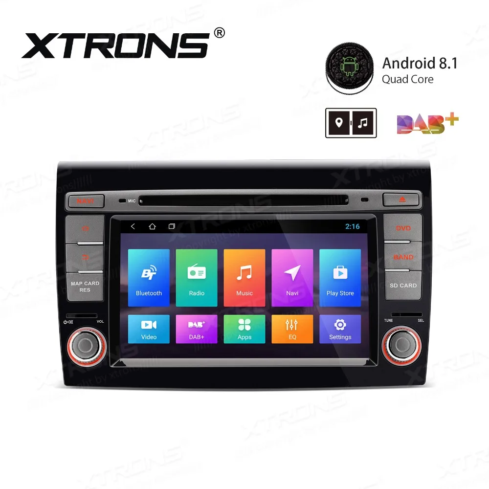 

XTRONS 7" Android 8.1 Car Multimedia System DVD Player for Fiat Bravo 198 2007-2014 GPS Navigation RCA Output