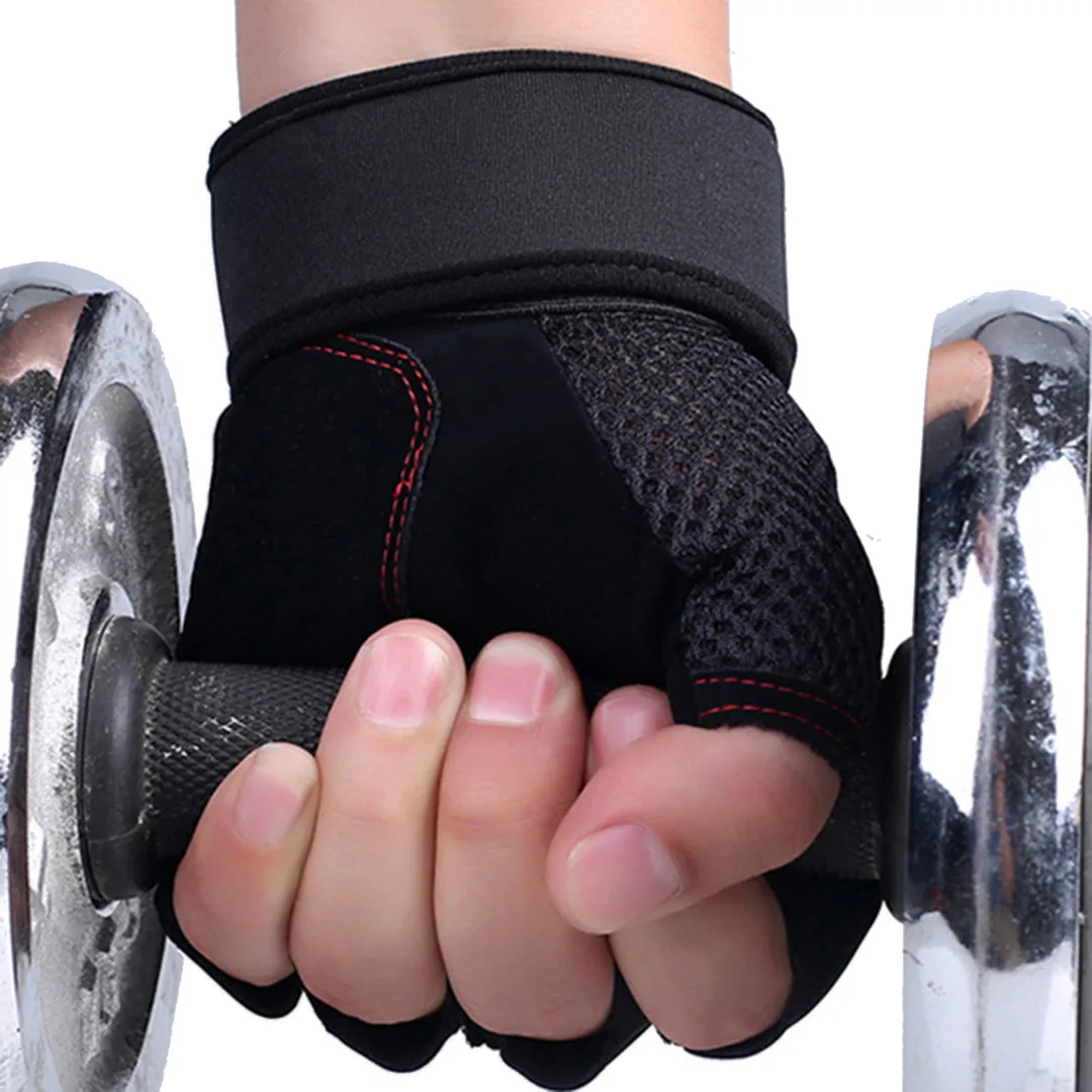 Gym Gloves Sports Gym Fitness Training Weight Lifting Exercise Wrist Wrap Body Building Fitness Weightlifting Gloves