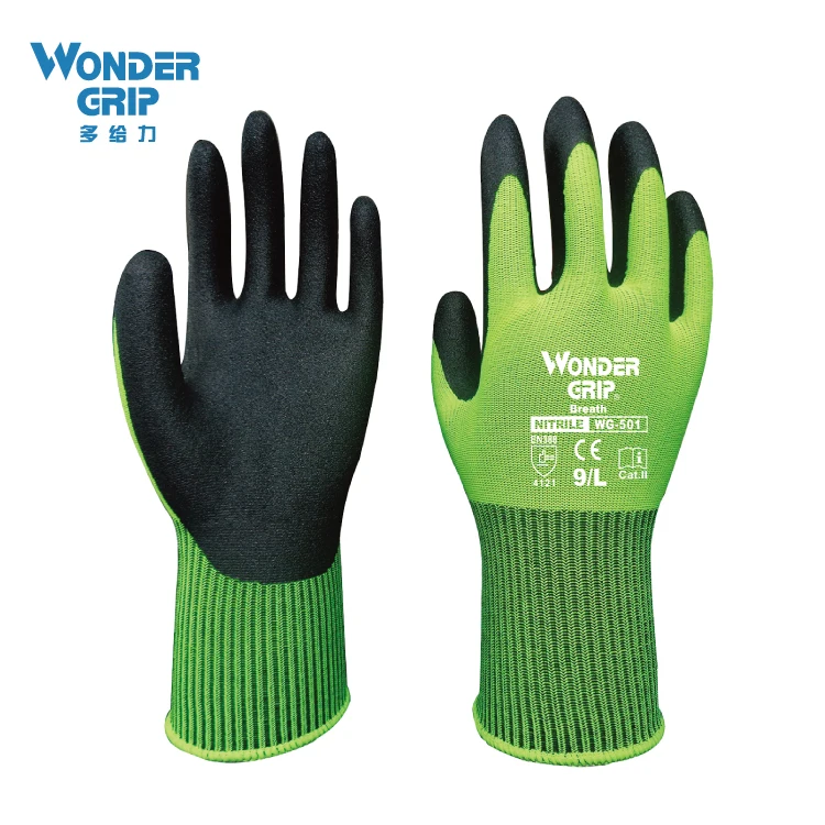 Image Garden Work Glove Nylon With Nitrile Sandy Coated Safety Glove