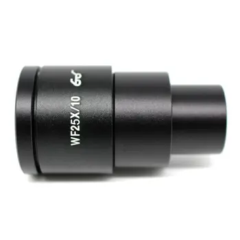 

2PCS High Eye-point Wide Field WF25x/10 mm for Stereo Microscope Eyepiece Optical Lens with Mounting Size 30 mm