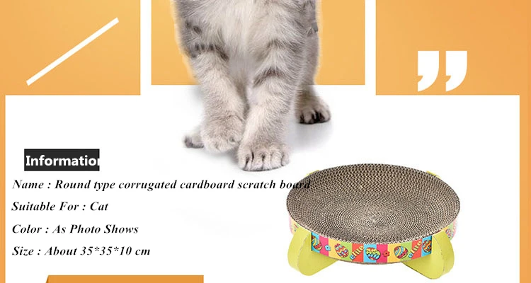 Jcpal круглый тип гофрированная бумага скретч доска выглядит как кошачье гнездо Измельчить коготь кошка обучение гофрированная бумага ремесло игрушка для кошек