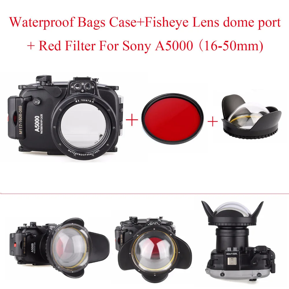 

Чехол для подводной Камеры Sony A5000, 16-50 мм, 40 м