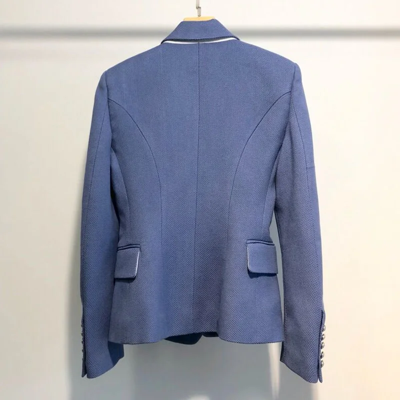 Blazer Women Spring 2019 New Casual Double Breasted Pocket Women Office Jackets Elegant Long Sleeve Button Blazer Outerwear 