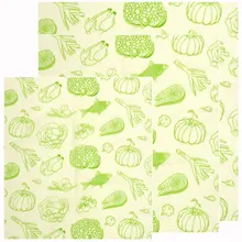 Пчелиный воск обертывание рыба Тыква узор органические Многоразовые моющиеся пчелиный воск ткань обертывание хлеб покрытие стрейч сэндвич обертывание чашки