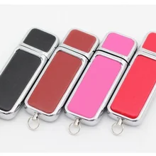 Можно настроить логотип) кожаный USB флэш-накопитель 1 Гб 2 Гб 4 ГБ 8 ГБ 16 ГБ 32 г Флешка Топ Стильный usb-флеш-накопитель 100 шт./партия