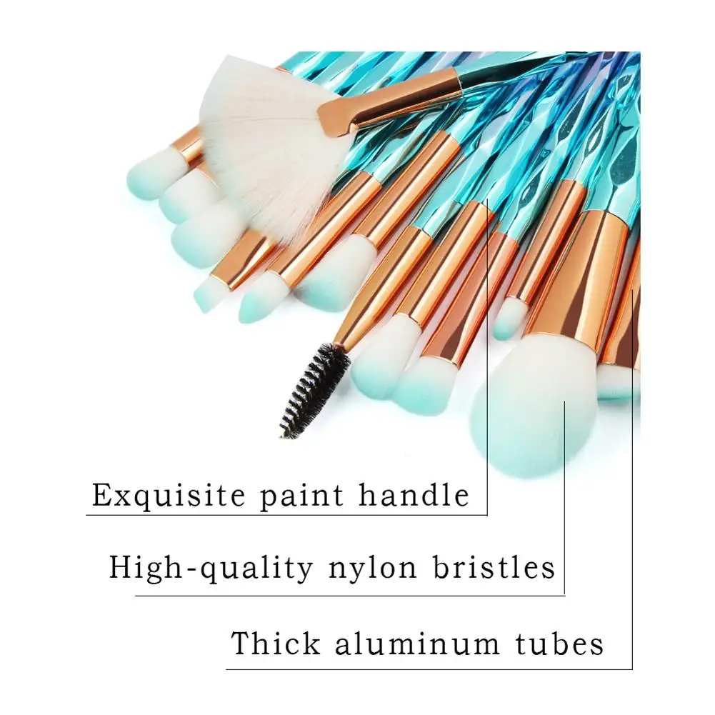 21PCS Pro Mermaid Makeup Brushes Foundation Eyebrow Eyeliner Blush Powder Cosmetic Concealer Professional Makeup Brushes Set 21PCS Pro Mermaid Makeup Brushes Foundation Eyebrow Eyeliner Blush Powder Cosmetic Concealer Professional Makeup Brushes Set