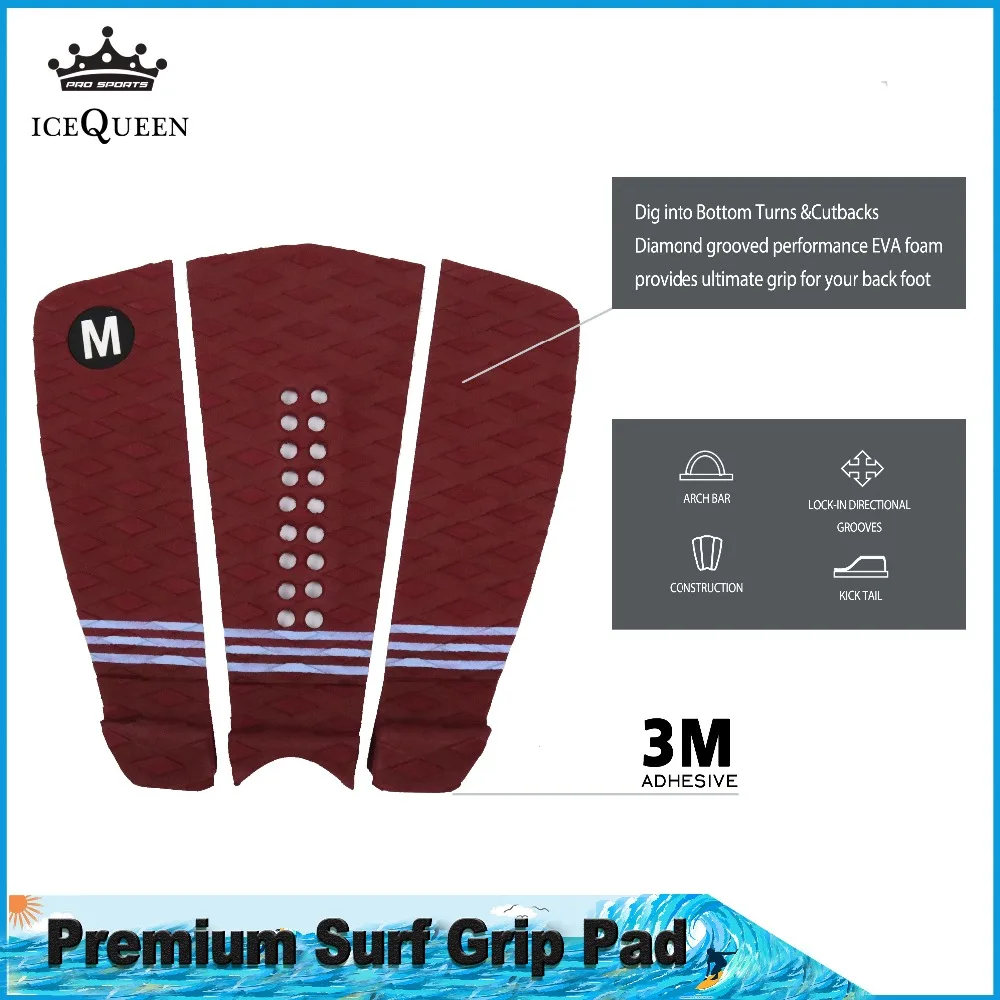 2Pcs Pack Бесплатная доставка Pro для серфинга тяги Pad 1 год гарантии Палуба сцепление