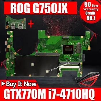

Send usb board + 2D with i7-4700HQ GTX770M For Asus G750J G750JX G750JH G750JW Laptop motherboard Test work 100%