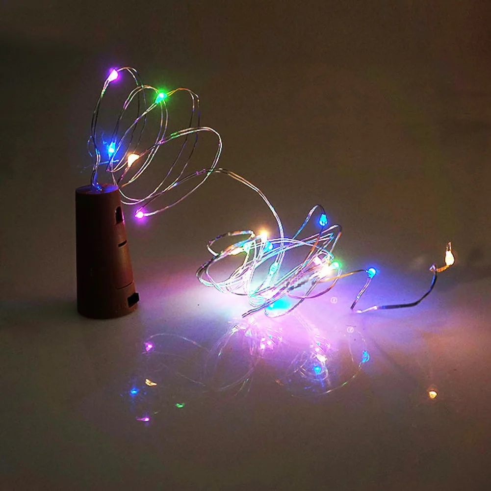 HUANJUNSHI 2M 20LED Wine Bottle Light Cork Shape Battery Copper Wire String Lights For Bottle DIY Christmas Wedding And Party HUANJUNSHI 2M 20LED Wine Bottle Light Cork Shape Battery Copper Wire String Lights For Bottle DIY Christmas Wedding And Party
