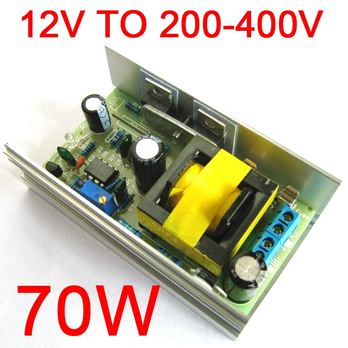 

DC-DC 12V 24V to DC 200-450V 220V 380V High Voltage Boost Converter Step Up Power Supply module Adjustable output voltage