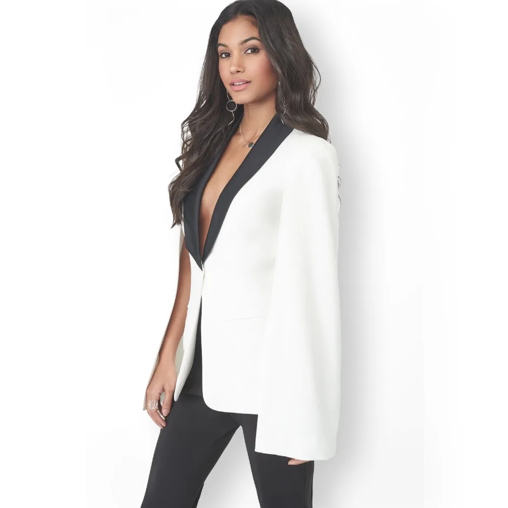 2018 New Casual Sleeveless Outerwear Fashion Ladies Lapel Suit Jacket