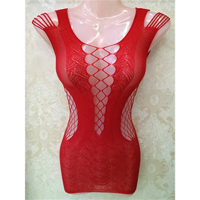 2018 Sexy Lingerie Hot Bodysuits Women S Mesh Body Mini Dress Babydolls Underwear Hollow Out