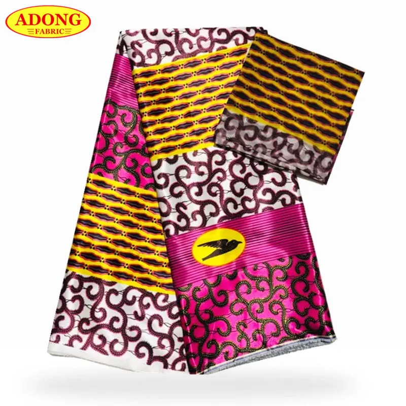 

Prevalent African Lace Fabric High Quality 2019 Silk Printing Laces 4 Yards Match Chiffon Fabric 2 Yards For Wedding Party Dress