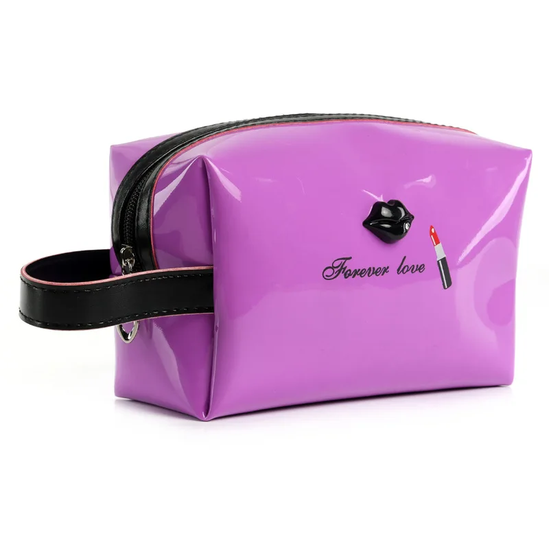 UOSC, женский портативный косметический чехол для путешествий, яркий цвет, косметичка, женские сумки, многофункциональная косметичка - Цвет: Purple