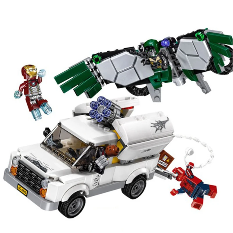 

Super Heroes Beware the Vulture Building Blocks Sets Kits Bricks Movie Batman Model Kids Toys Marvel Super Hero Compatible