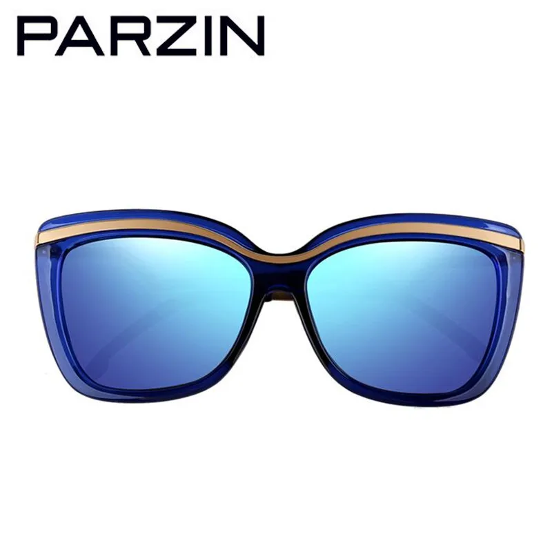 PARZIN Женские солнцезащитные очки поляризованные Негабаритные UV 400 женские солнцезащитные очки женские водительские очки+ упаковка черный 9532