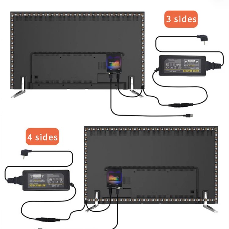 Оптовая продажа USB светодиодный светильник ТВ фоновое освещение HD lcd Ambilight