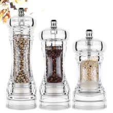 Pepper Grinder- Acrylic Salt and Pepper Shakers Adjustable Coarseness by Ceramic Rotor kitchen accessories Pepper Grinder- Acrylic Salt and Pepper Shakers Adjustable Coarseness by Ceramic Rotor kitchen accessories