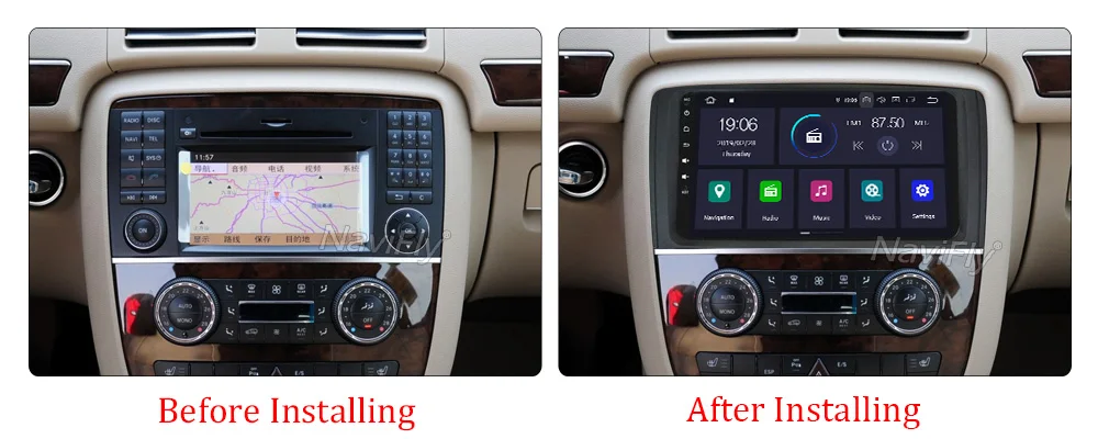 Sale 9" IPS DSP Quad Core  Android 9.0 Car GPS Stereo Radio Multimedia for Mercedes Benz R Class W251 R280 R300 R320 R350 car RDS BT 7