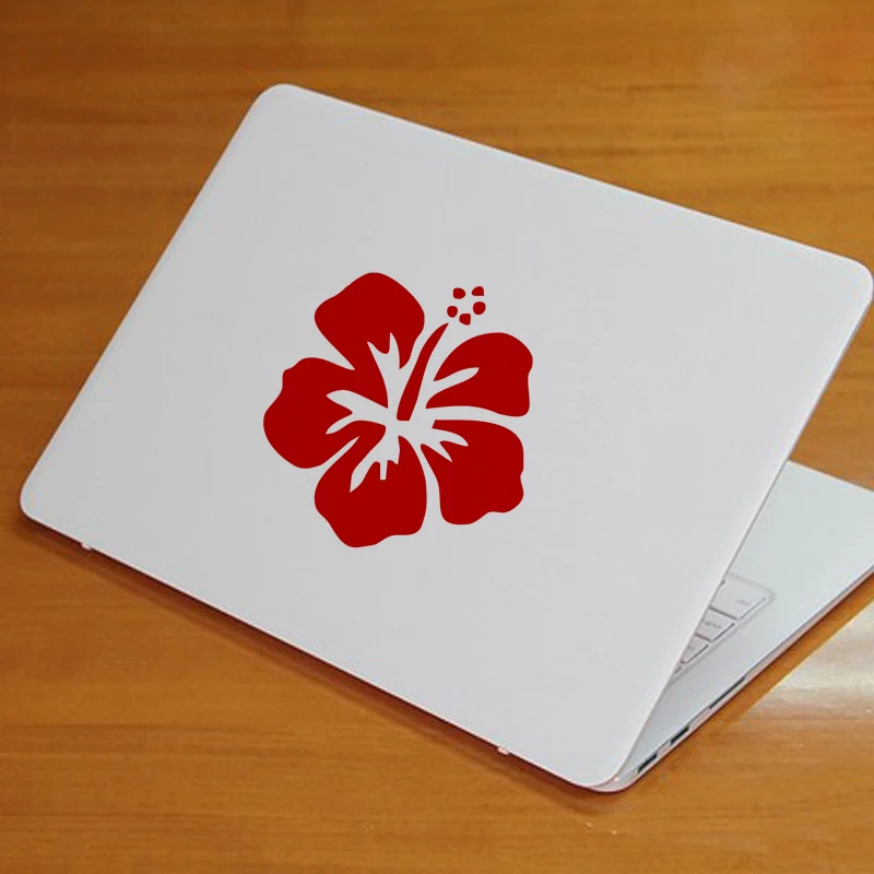

Hibiscus Flower Wall Stickers Vinyl Car Styling Computer Stickers Decor Automotive Decals Waterproof