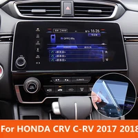 For HONDA CRV C-RV 2017 2018 Car styling Navigation Tempered Glass Screen Protector Steel Portective decoration Auto Accessories