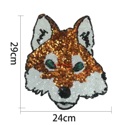 

1PCS Animal Wolf Embroidered Patches Sewing Parches for clothes applique embroidery DIY Supplies Crafts Sticker