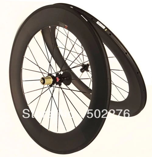 

CW08 Full Carbon 3k Matt Road Bike Clincher wheelset 88mm Wheel Rim