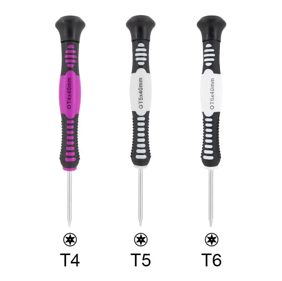 

140mm Colorful Magnetic S2 Screwdriver Good Plating T4 T5 T6 Screwdriver Plastic Handle Key Wholesale Screw Driver 200pcs/lot